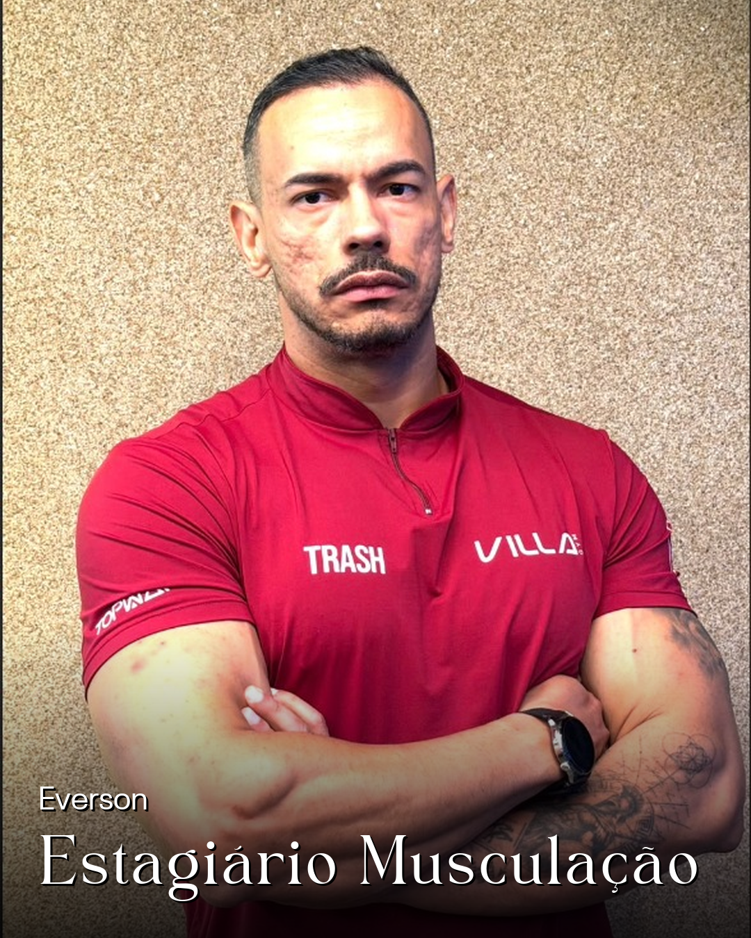 Everson, estagiário de musculação da Villa Gym