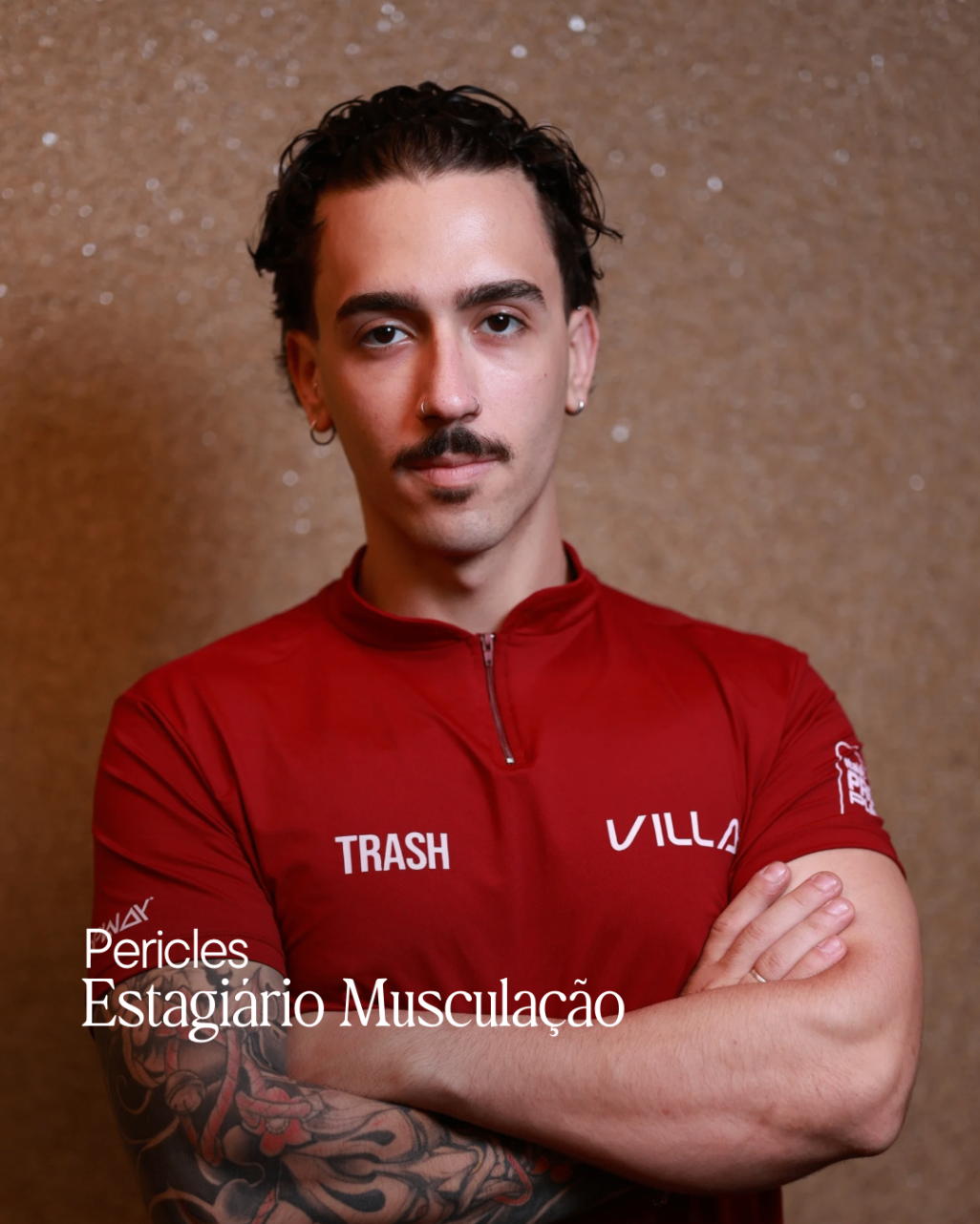 Pericles, estagiário de musculação da Villa Gym