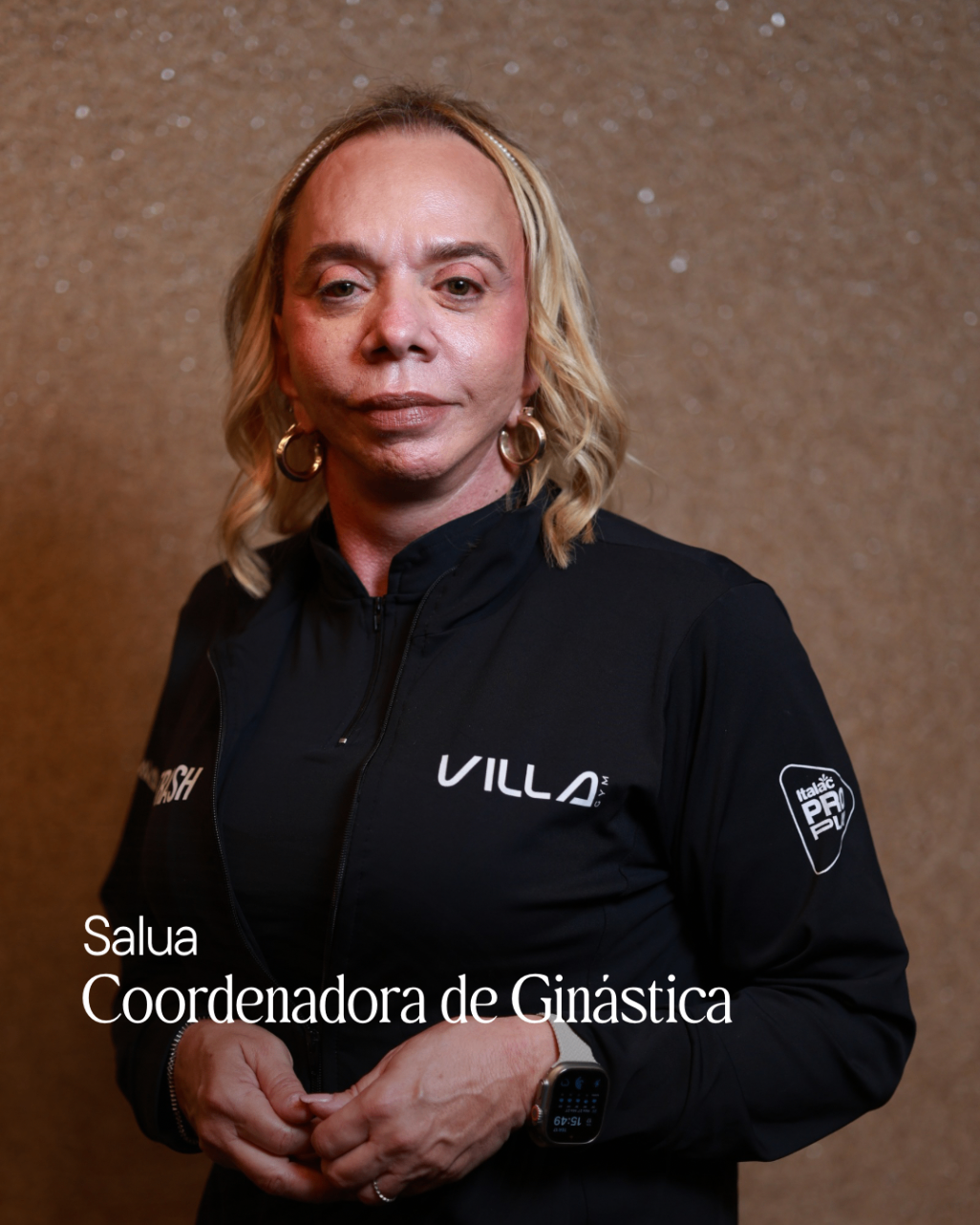 Salua, coordenadora de ginástica da Villa Gym