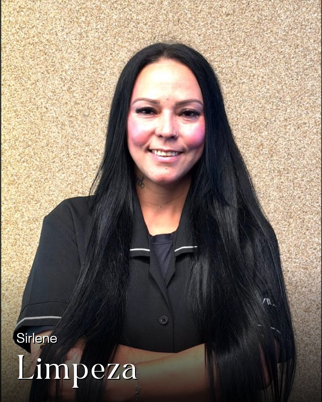 Sirlene, limpeza da Villa Gym